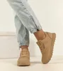 Beżowe sneakersy casualowe na platformie Élise